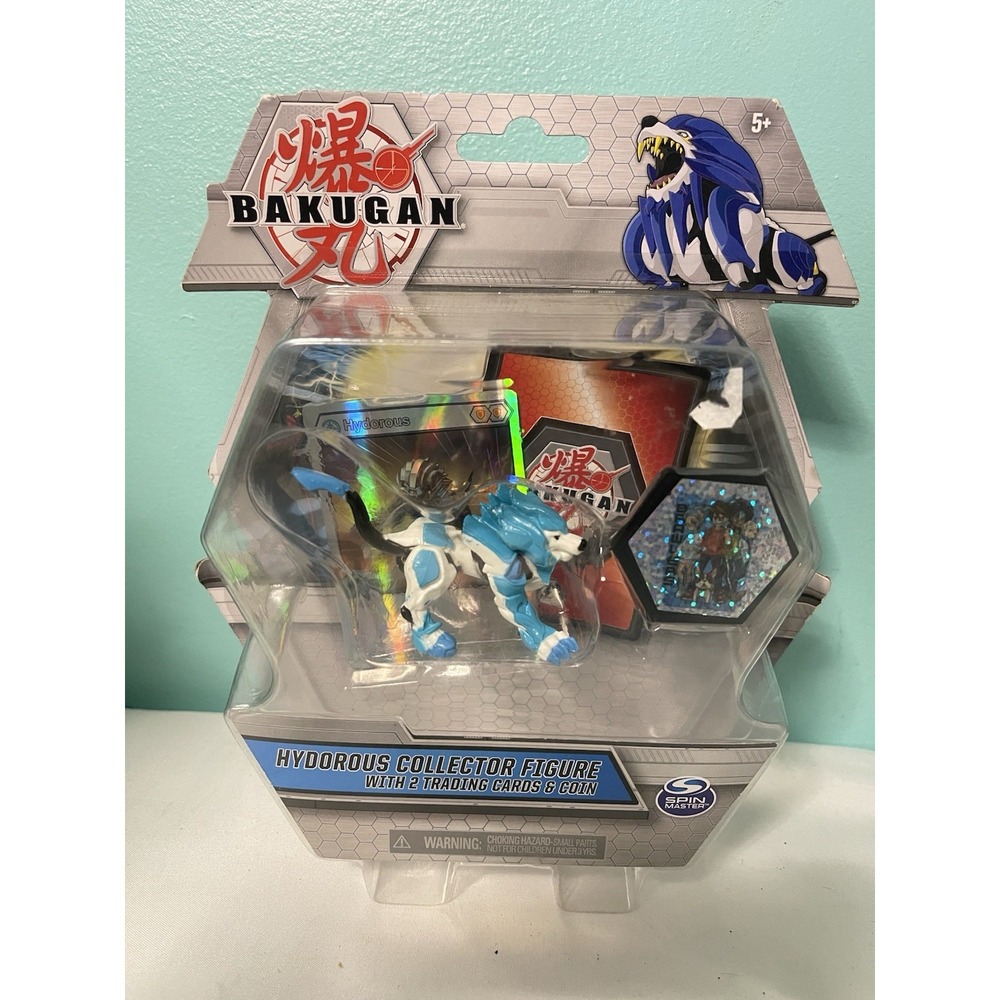 Bakugan Hydorous  Collector‎ Figure With 2 Trading Cards & Coin Spin Master New